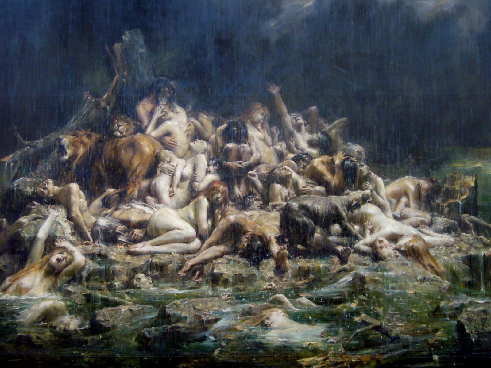 Le déluge de Noe et les compagnons (c. 1911), por Léon-François Comerre